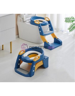 Детска седалка гърне адаптер за тоалетна чиния със стълбичка